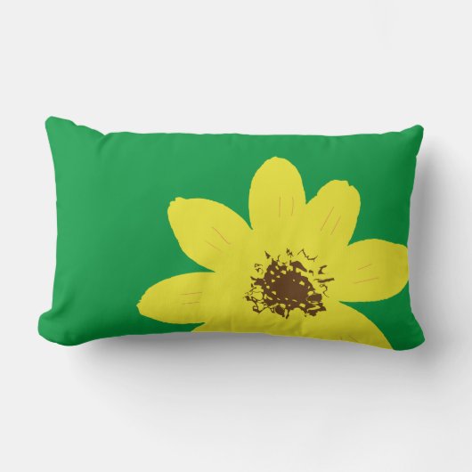 エチオピアディーアベバフラワー ランバークッション (正面)