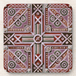 エチオピアデザイン影響懸命プラスチックコースター コースター