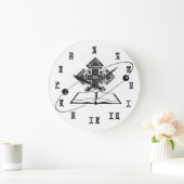 エチオピアバイブル時間 – 丸（大）壁時計 ラージ壁時計 (ホーム)