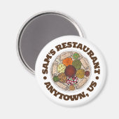 エチオピアフードインジェラワットレストランフードトラック マグネット (正面/裏面)