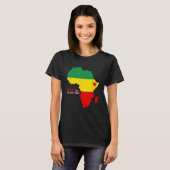 エチオピアプライドTシャツDr. Abiy Ahmed Stand with Et Tシャツ (正面フル)