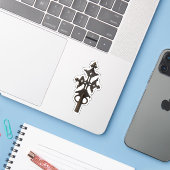 エチオピアプロシデント正教キリスト教十字架 シール (ノートパソコンとiPhone)