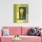 エチオピアプロセッショナル十字 キャンバスプリント (インサイチュ (リビング))