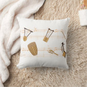 エチオピアミュージック楽器Tシャツ クッション (ブランケット)