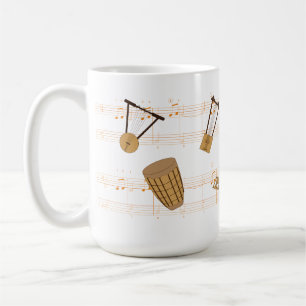 エチオピアミュージック楽器Tシャツ コーヒーマグカップ