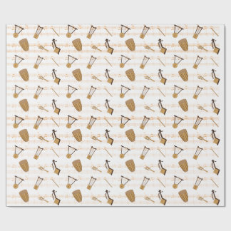 エチオピアミュージック楽器Tシャツ ラッピングペーパー