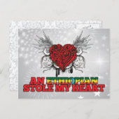 エチオピア人が私のハートを盗んだ ポストカード (正面/裏面)