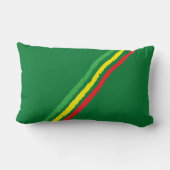 エチオピア国旗のストライプ装飾用クッション ランバークッション (裏面)