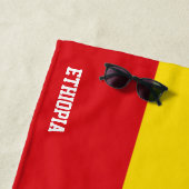 エチオピア国旗の壮麗な愛国心 ビーチタオル (インサイチュ)