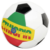 エチオピア国旗の愛らしい愛国心 サッカーボール (3/4)