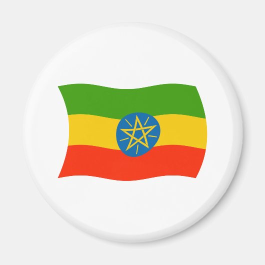 エチオピア国旗の磁石 マグネット (正面)