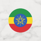 エチオピア国旗を持つ表紙吹雪 コンフェッティ (スモール正面)