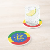 エチオピア国旗を掲げたコースター コースター (側面)