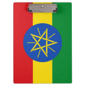 エチオピア国旗を掲げた愛国的なクリップボード クリップボード (正面)