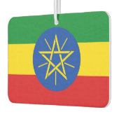 エチオピア国旗を掲げた車の新入生 カーエアーフレッシュナー (左)