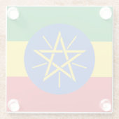 エチオピア国旗 ガラスコースター (裏面)