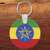 エチオピア国旗 キーホルダー (正面)