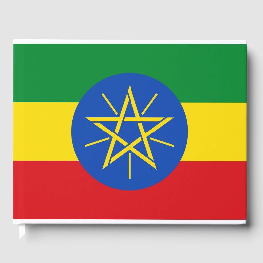 エチオピア国旗 ゲストブック (正面)