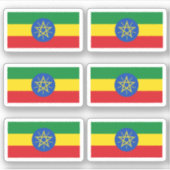 エチオピア国旗 – コレクションステッカー シール (正面)