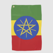 エチオピア国旗 ゴルフタオル (正面)