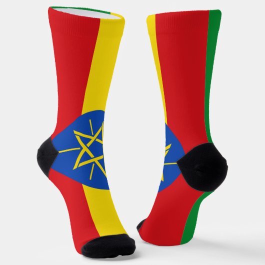 エチオピア国旗 ソックス (傾斜あり)