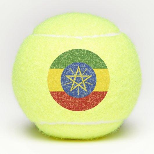 エチオピア国旗 テニスボール (正面)
