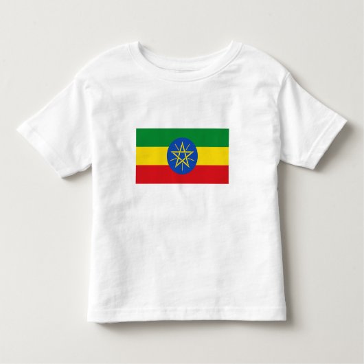 エチオピア国旗 トドラーTシャツ (正面)