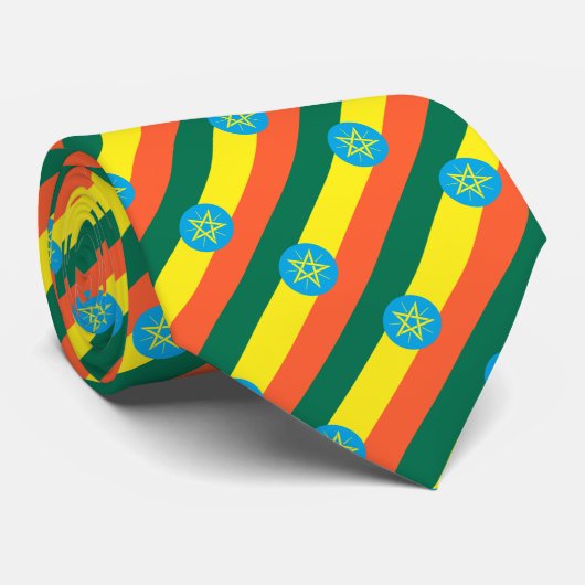 エチオピア国旗 ネクタイ (ロール)