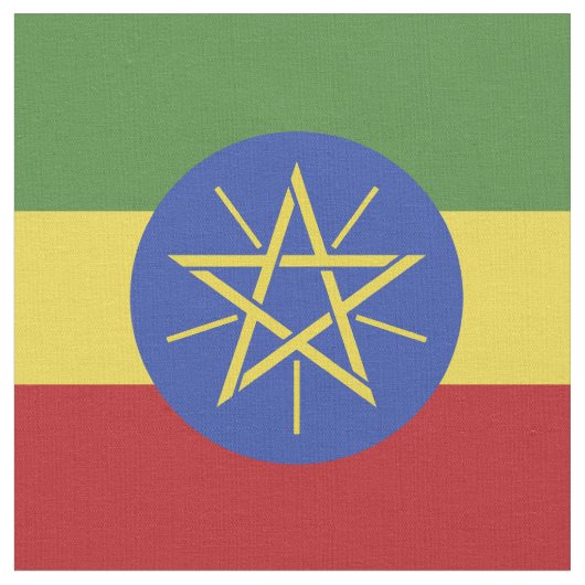 エチオピア国旗 ファブリック (クローズアップ)