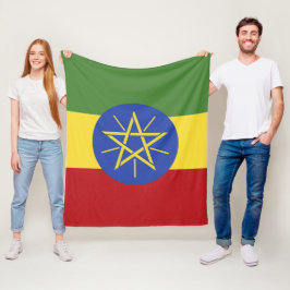 エチオピア国旗 フリースブランケット