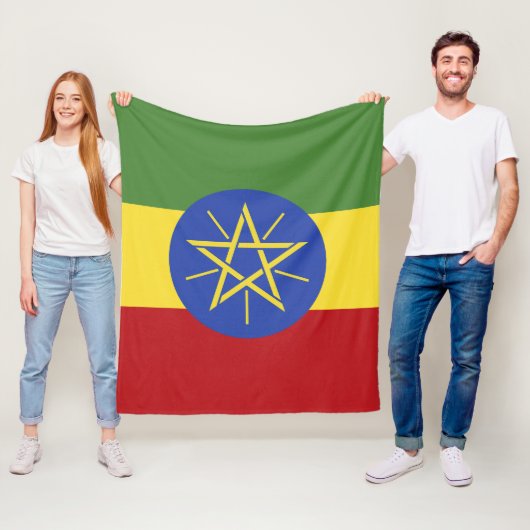 エチオピア国旗 フリースブランケット (インサイチュ)