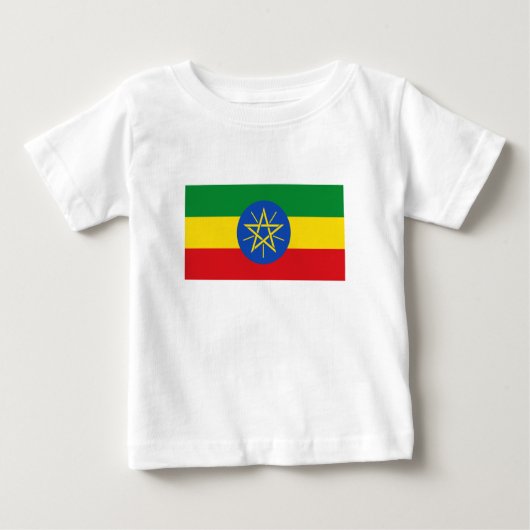 エチオピア国旗 ベビーTシャツ (正面)