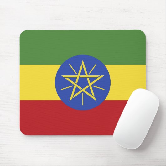 エチオピア国旗 マウスパッド (マウス)