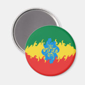 エチオピア国旗 マグネット (正面/裏面)