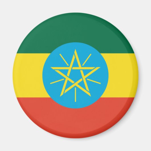 エチオピア国旗 マグネット (正面)