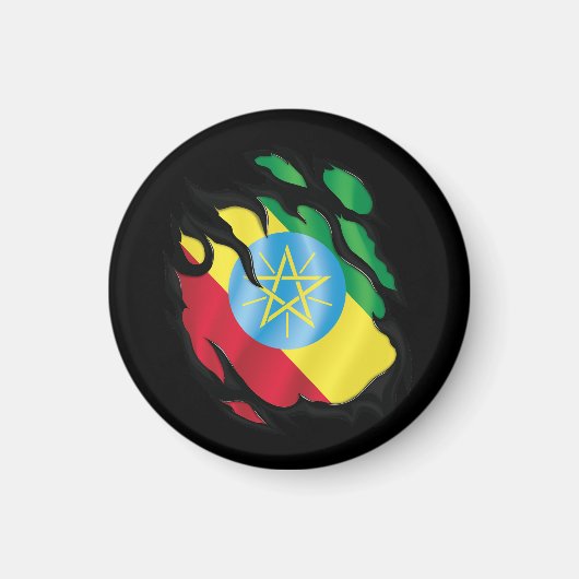 エチオピア国旗 マグネット (正面)