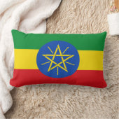 エチオピア国旗 ランバークッション (ブランケット)