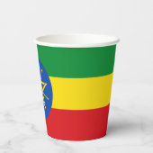 エチオピア国旗 紙コップ (裏面)
