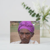 エチオピア女性4 ポストカード (スタンド正面)