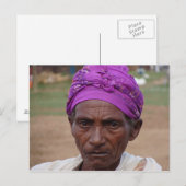 エチオピア女性4 ポストカード (正面/裏面)