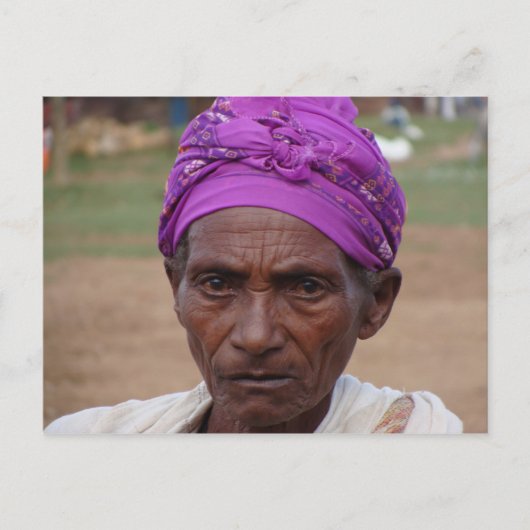 エチオピア女性4 ポストカード (正面)