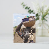 エチオピア女性6 ポストカード (スタンド正面)