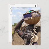 エチオピア女性6 ポストカード (正面/裏面)