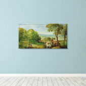 エチオピア宦官の洗礼 キャンバスプリント (インサイチュ (ウッドフロア))