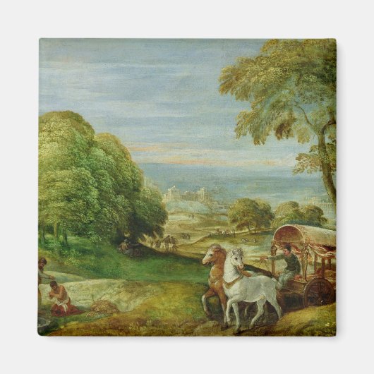 エチオピア宦官の洗礼 マグネット (正面)