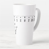 エチオピア数字時計 カフェラテマグ (右アングル)