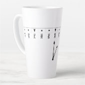 エチオピア数字時計 カフェラテマグ (左アングル)