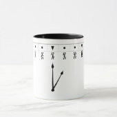 エチオピア数字時計 マグカップ (中央)