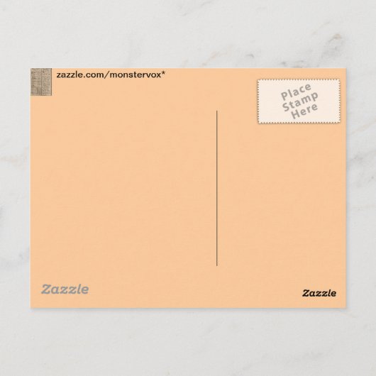 エチオピア文字アルファベット ポストカード (裏面)