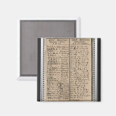 エチオピア文字アルファベット マグネット (正面/裏面)